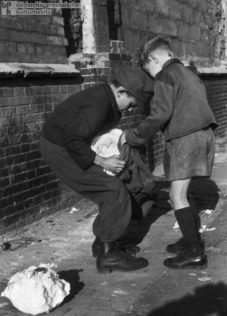 Two Boys with Pilfered Cabbages (1947)